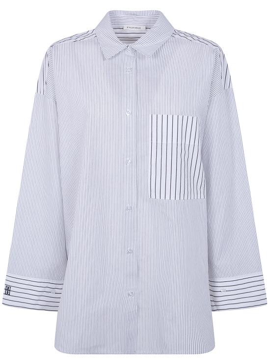 BY MALENE BIRGER Women Shirts 103165 Q09 BLACK WHITE MIX