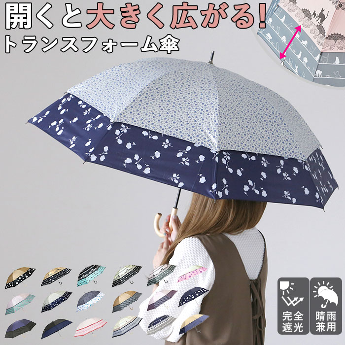 トランスフォーム傘 通販 HYGGE ヒュッゲ 60cm 45cm 耐風 手開き UVカット 99.99% 遮光率99.99% 遮熱 日焼け対策 熱中症対策 ショートワイド傘 おしゃれ 大人 かわいい
