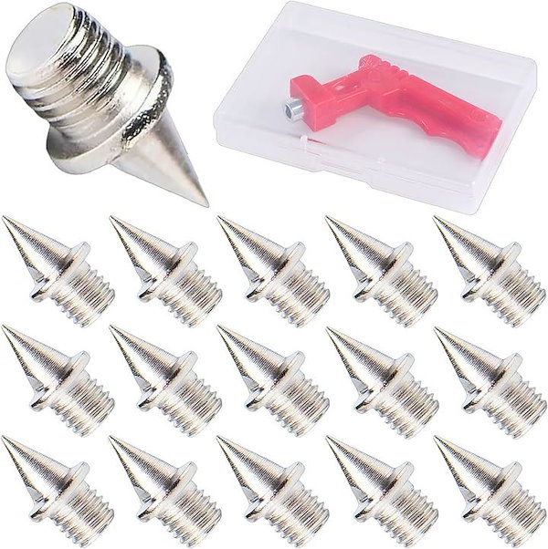 Qoo10] 陸上スパイクピン 16個 ハンドル セッ