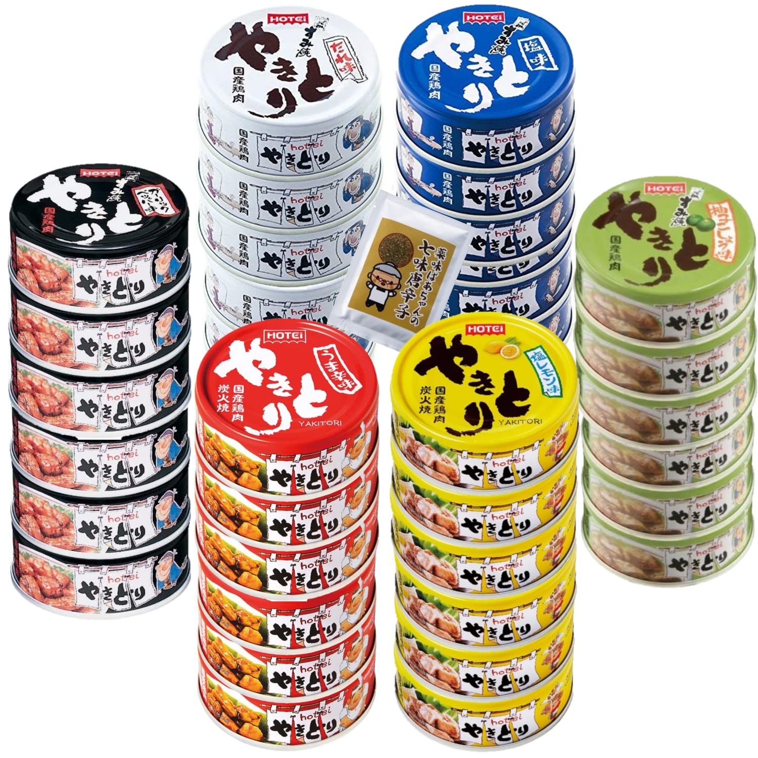 缶詰 国産 焼き鳥 6種 計36缶 詰め合わせ セット お取り寄せグルメ ギフト 非常食 保存食 薬味ばあちゃんの七味唐辛子