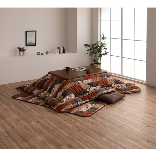 1160140020101 日本製 こたつ布団 こたつ厚掛敷 セット 和柄 正方形 約 205×205cm メーカー直送