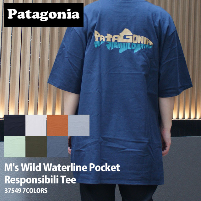 パタゴニア Patagonia Ms Wild Waterline Pocket Responsibili Tee 37549 200-008953-057