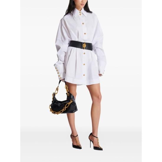 BALMAIN Women Dresses GF1R9412 CB09 0FB WHITE