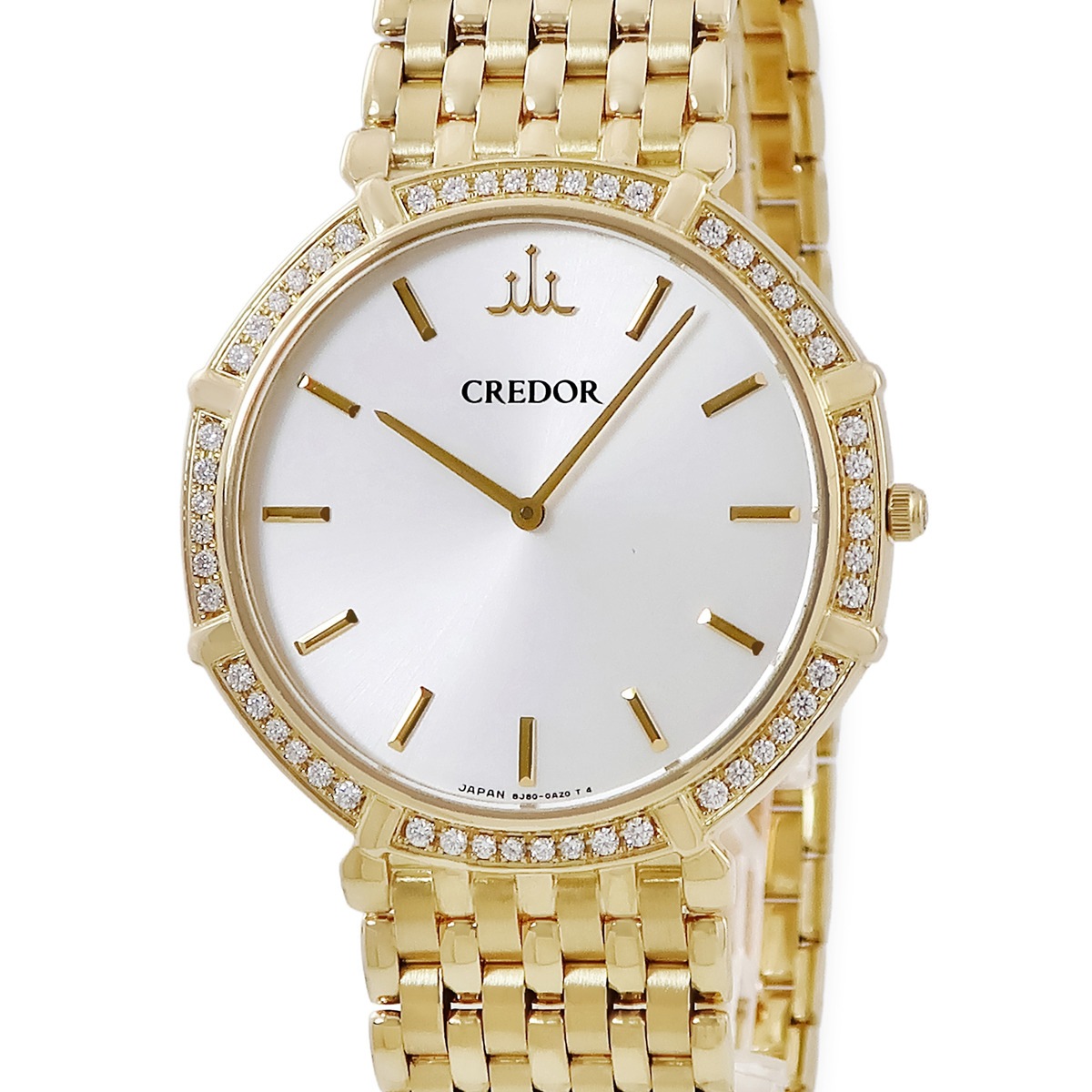 ジュリ クォーツ GBAT040 8J80-0AN0 クオーツ メンズ K18YG無垢 純正ダイヤ オクタゴン 八角形 3年保証 679,800円