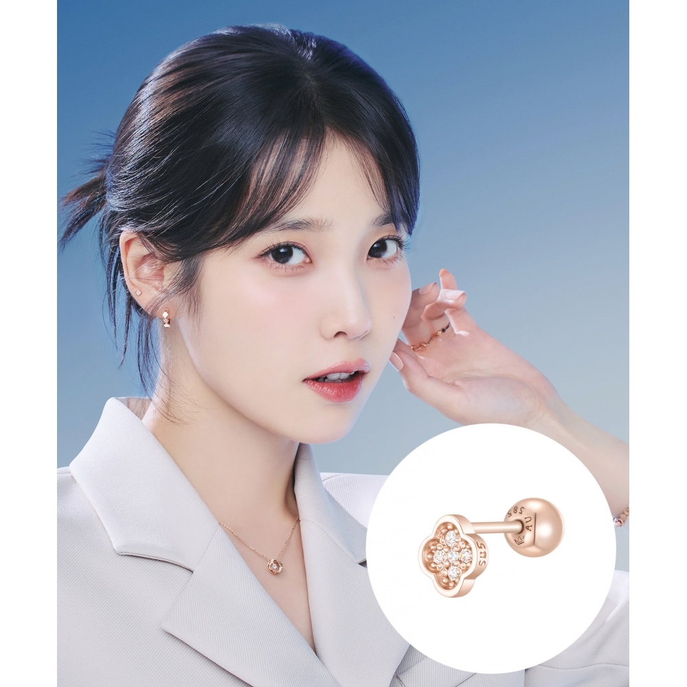 ジェスティーナ [アイユーピック] クロービア 14K シングルピアス (JCLEQ3BS156R4P00)