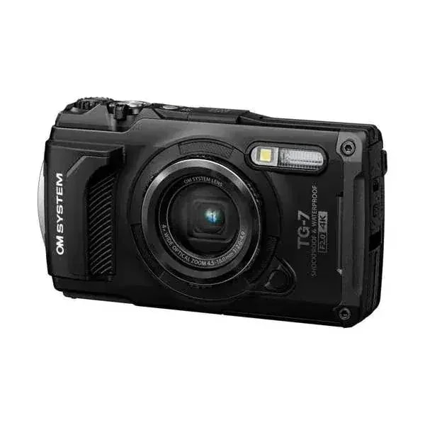 オーエムシステム カメラ 防水 防塵 耐衝撃 コンパクトデジタルカメラ Tough TG-7 ブラック OM SYSTEM