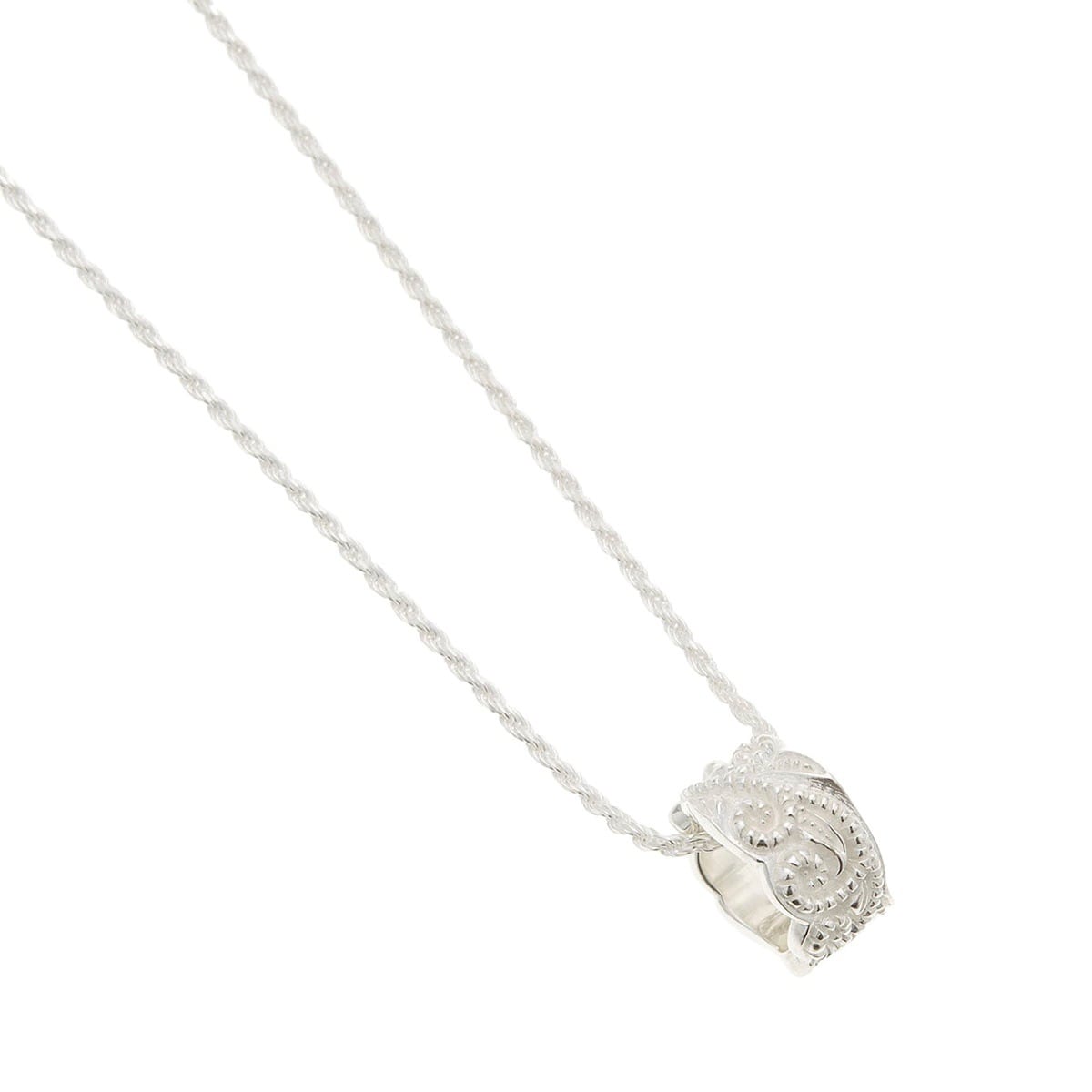 ネックレス レディース メンズ 兼用 ユニセックス スクリュー リング 王冠 ティアラ 彫刻