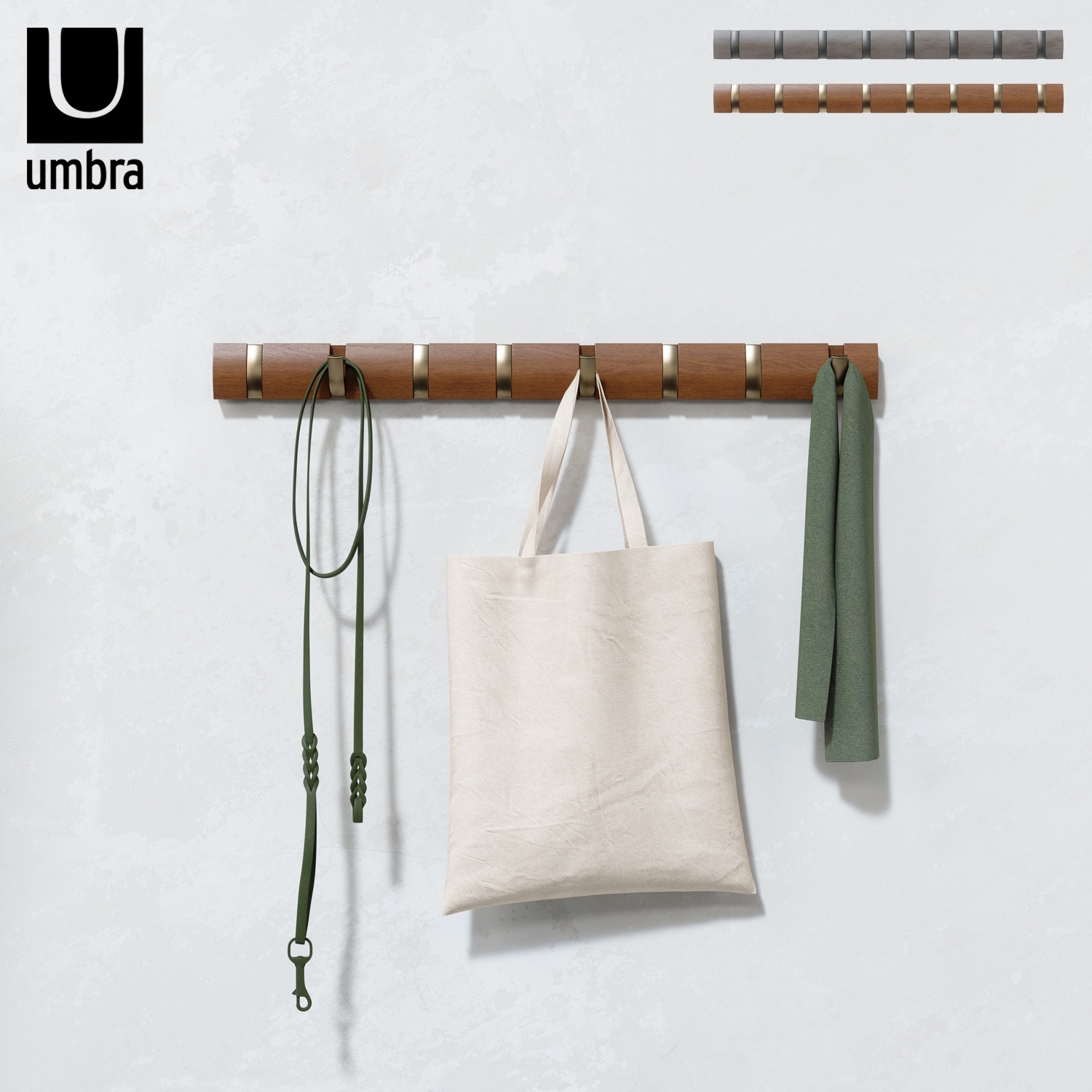 壁掛けフック フリップフックロング 8 木製 グレー ブラウン 23188581045 7,022円