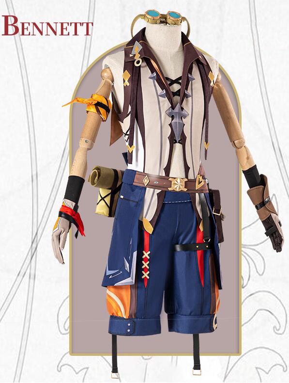 原神ベネット コスプレ 変装 仮装 モンドの冒険者少年 コスプレ 衣装 ホビー コスプレ
