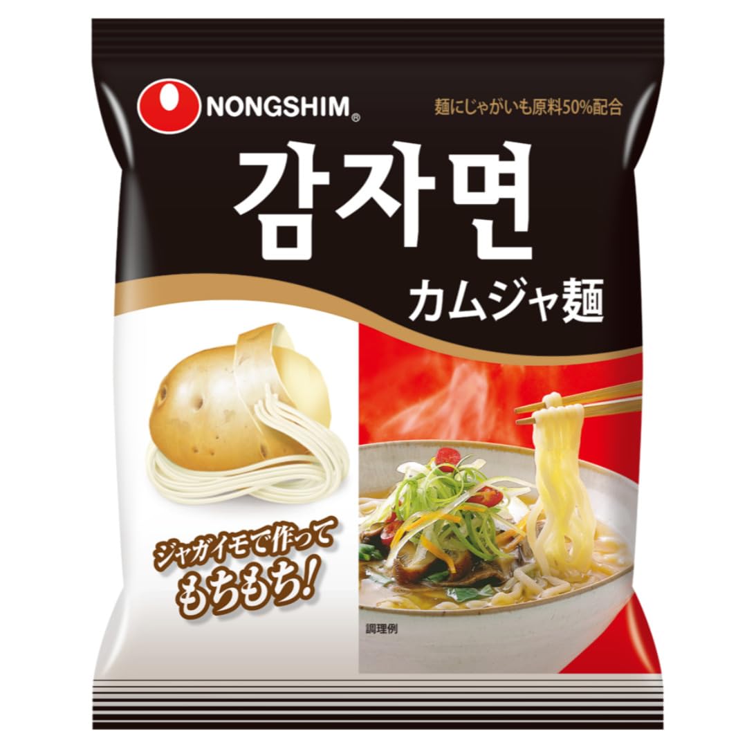 Nongshim 農心 カムジャ麺 ジャガイモ麺（袋）20個 セット 韓国ラーメン もちもち ジャガイモ 袋麺 4,977円