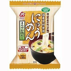 [まとめ買い]アマノフーズ にゅうめん まろやか鶏だし 15g（フリーズドライ） 48個（1ケース）