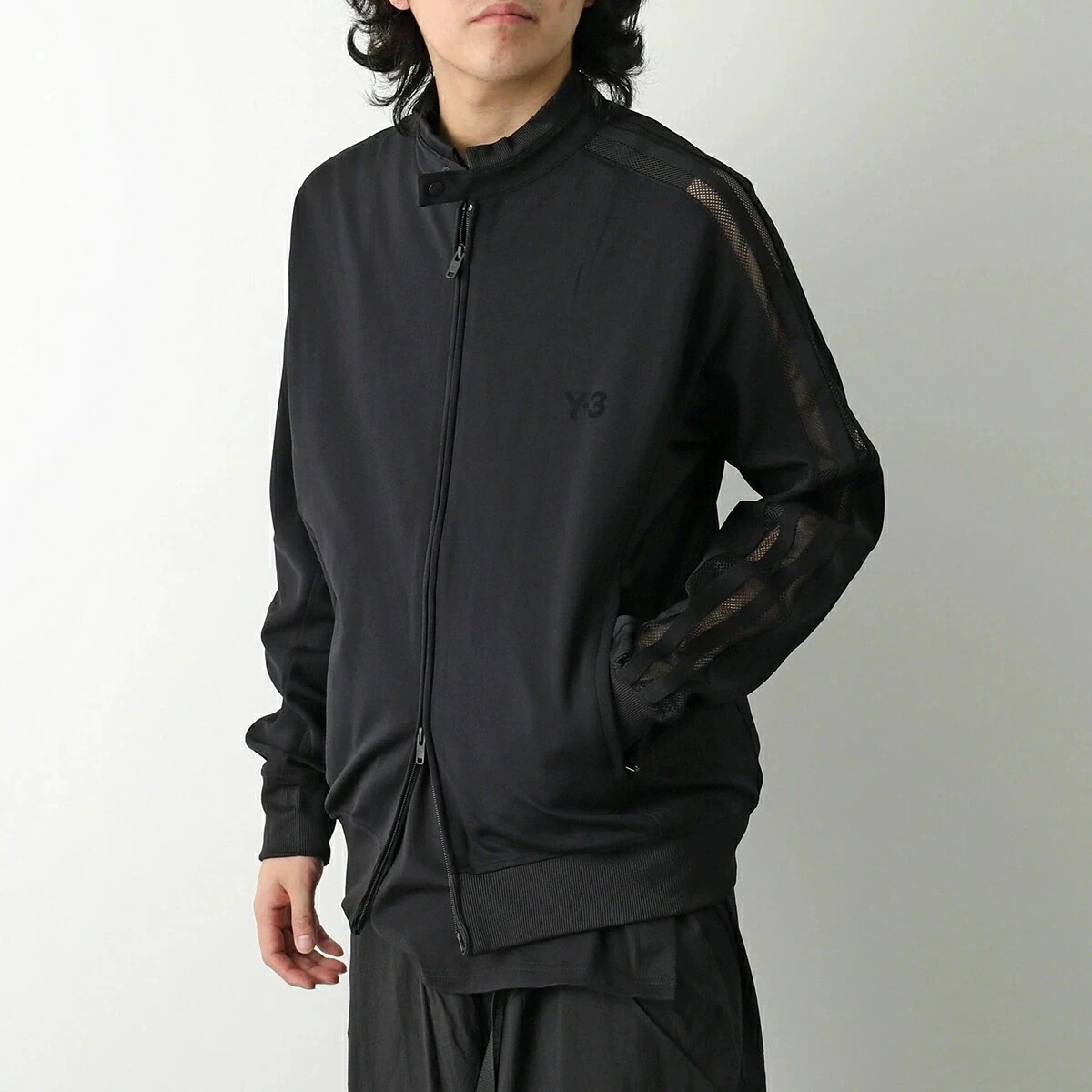 Y-3 ワイスリー ジャケット M 3S TT JN4988 メンズ M 3ストライプス トラックトップ メッシュ ロゴ BLACK 【mega】