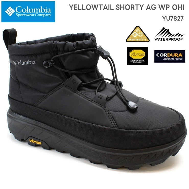 イエローテイル ショーティー アークティックグリップ ウォータープルーフ オムニヒートインフィニティ YU7827-010 BLACK YELLOWTAIL SHORTY AG WP OHI 保温