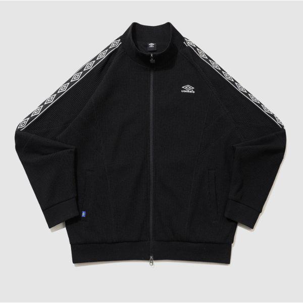 カラーブロック ワッフル トラック ジャケット B1 UR124CFT11 BLK0 BPU0 SCW0