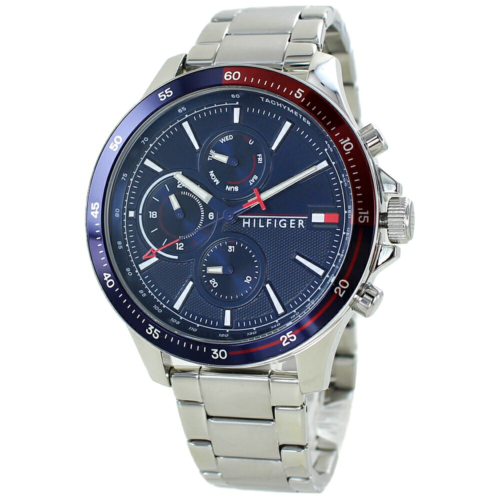 トミーヒルフィガー 腕時計 手表 メンズ シンプル 青文字盤 ステンレス メンズ腕時計 かっこいい腕時計 おしゃれなプレゼント 男性 彼氏 夫 父 誕生日 プレゼント 記念日 ギフト 記念日 ポイント