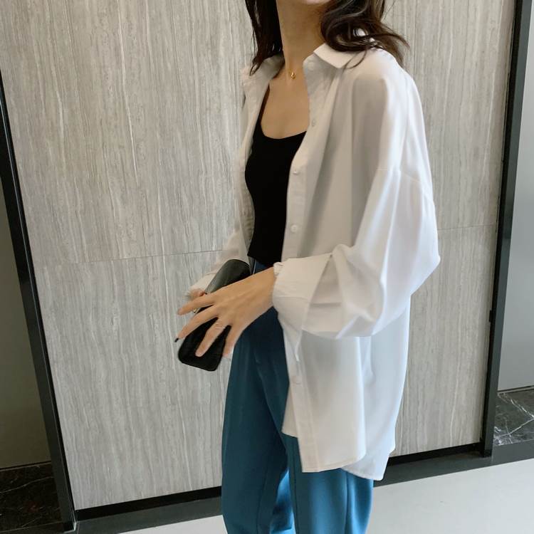 とろみ シャツ ブラウス トップス 白シャツ 袖あり 長袖 襟付き 前開き かわいい 大人可愛い きれいめ シンプル カジュアル 大人 上品 おしゃれ かっこいい 大人女子 こなれ感 マニッシュ ラブ
