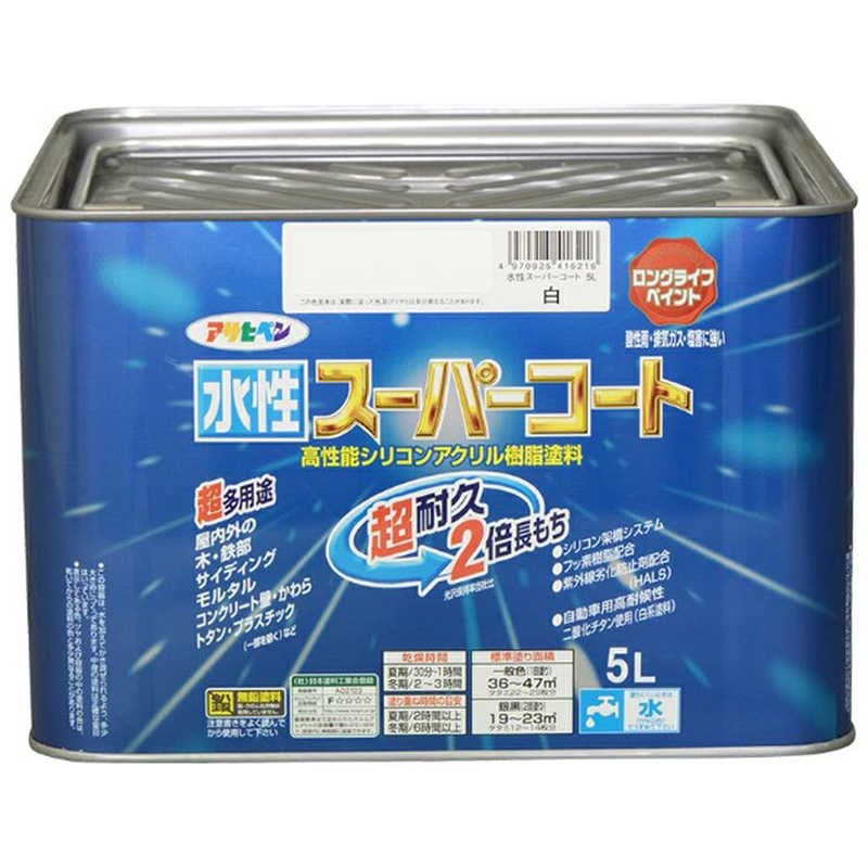アサヒペン　水性スーパーコート 5L (白)　AP9011473_