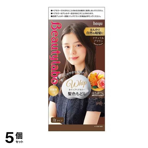 ビューティラボ ホイップヘアカラー 髪色もどし ナチュラルブラウン 1個 5個セット