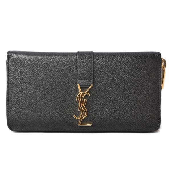 財布 SAINT LAURENT PARIS 長財布/ファスナー式 ブラック 414570 B680J 1000 NERO/ブラック