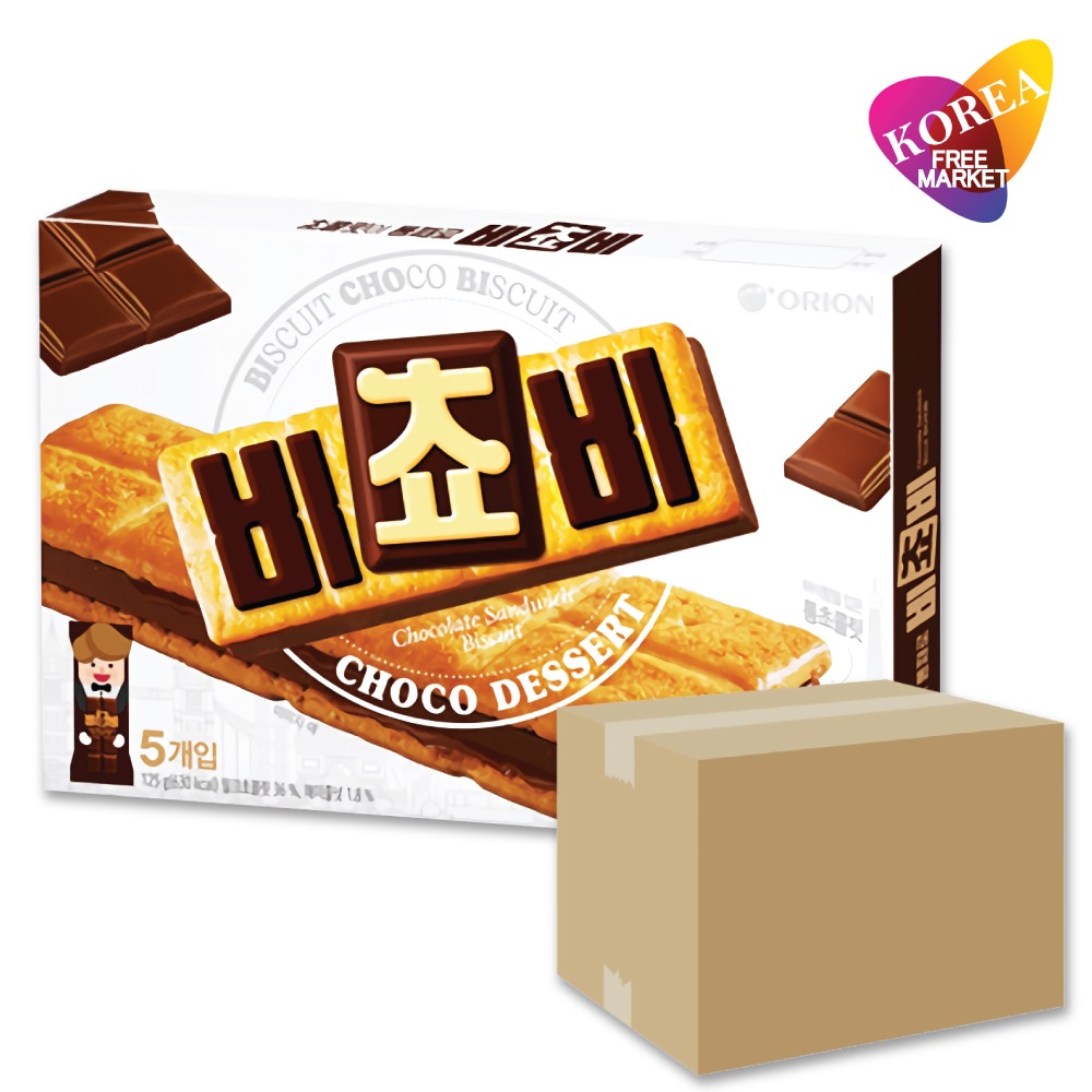 ビチョビ 125g(5個入り) x 24箱セット チョコ ビスケット 韓国菓子