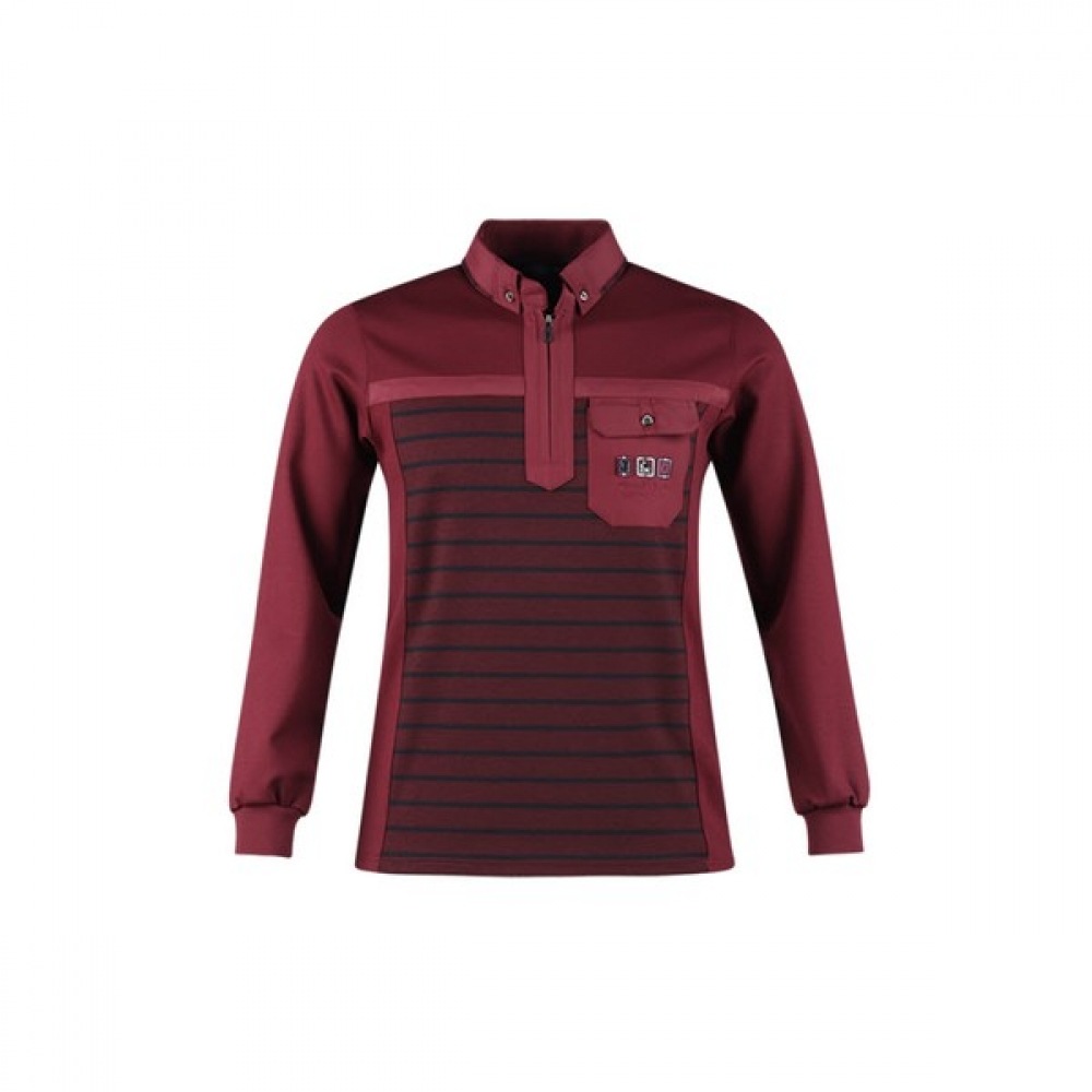 (ラックスゴルフ) ラックスゴルフザンピエルメンズカラーハーフジップアップ長袖ゴルフ Tシャツ JP3A422
