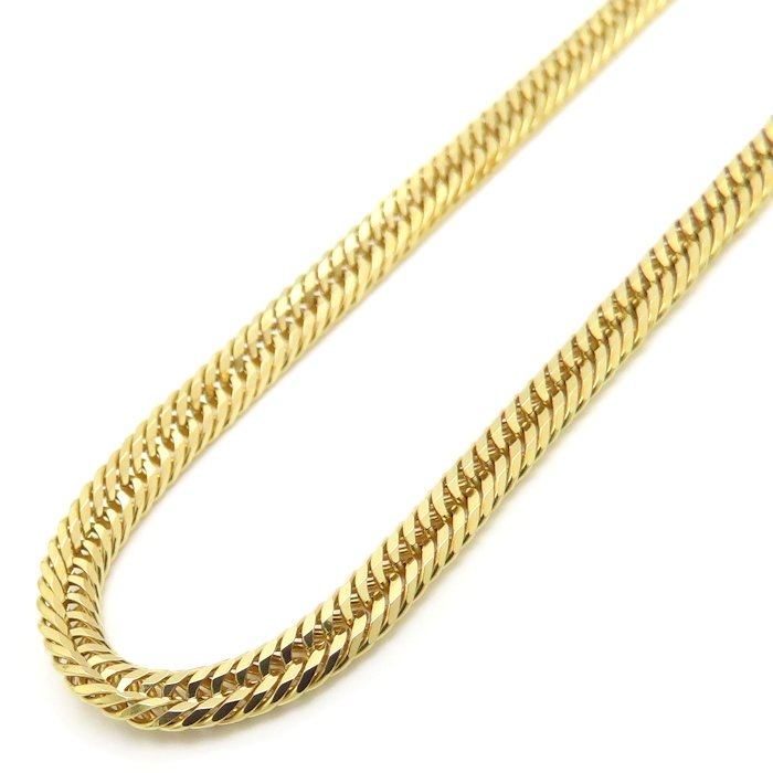 喜平ネックレス K18YG イエローゴールド メンズ 12面 トリプル 50cm 12.6g/76476【中古】