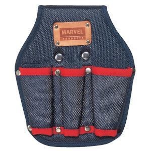 （まとめ）タフロン電工ポケット [ペンチ差し （三口ポケット）x5セット] マーベル MDP-83