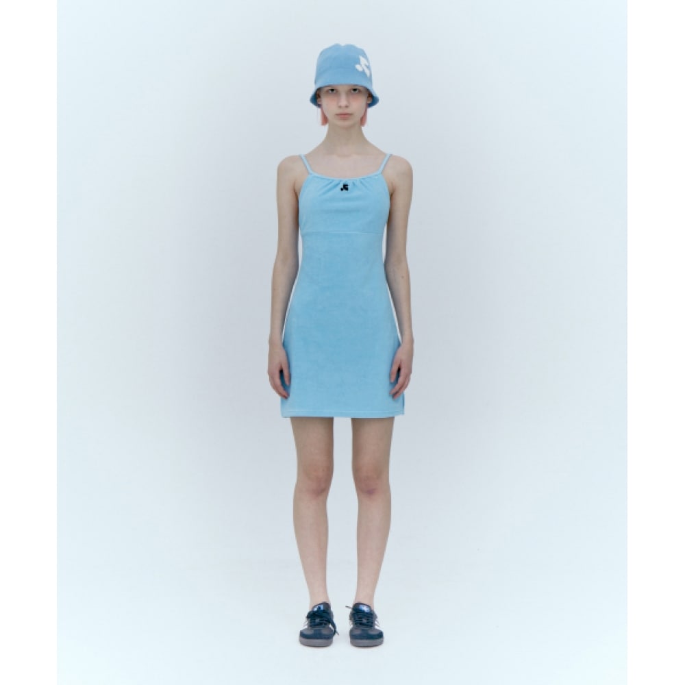レスト&レクリエーションテリーミニドレス_ブルー