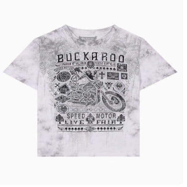 シングル ヴィンテージ アートワーク 半袖 Tシャツ(B252TS393P)-GR