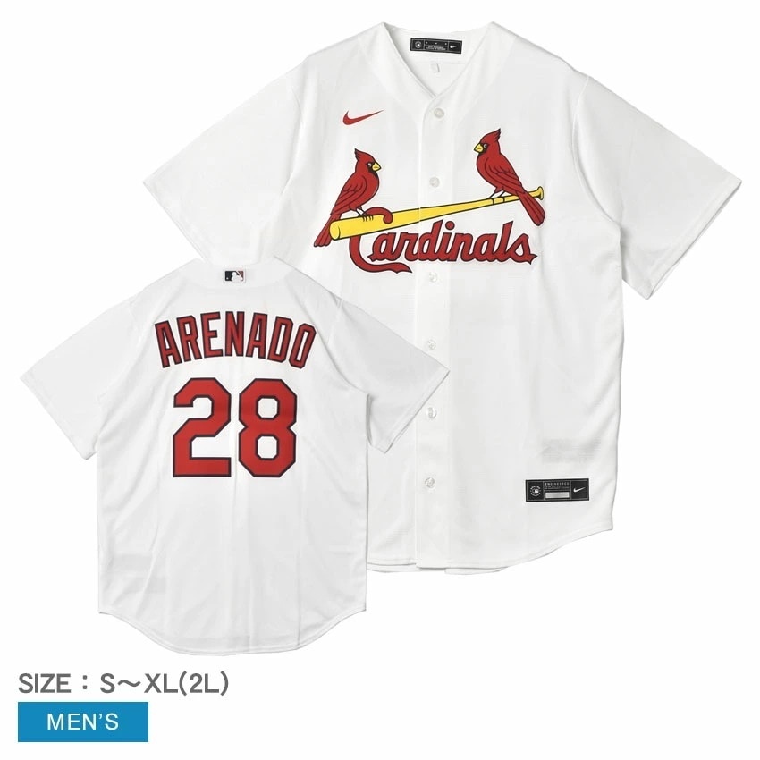 OFFICIAL REPLICA JERSEY T770-SCW1 メンズ ノーランアレナド セントルイスカージナルス MLB メジャーリーグ トップス ベースボールシャツ ユニフォーム