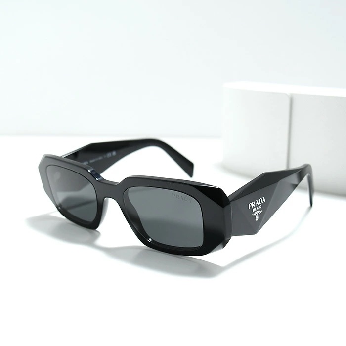 シンボル サングラス PR 17WS レディース ユニセックス アセテートサングラス トライアングルロゴ UVカット 幾何学的デザイン レクタングル