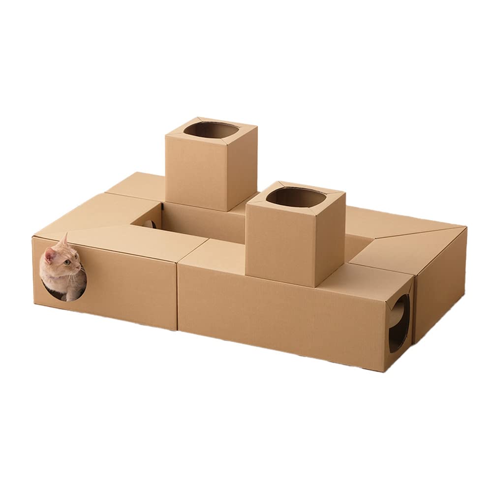 アイリスオーヤマ 猫 おもちゃ ねこねこトンネル 組み合わせ自在 トンネルセット P-NTT