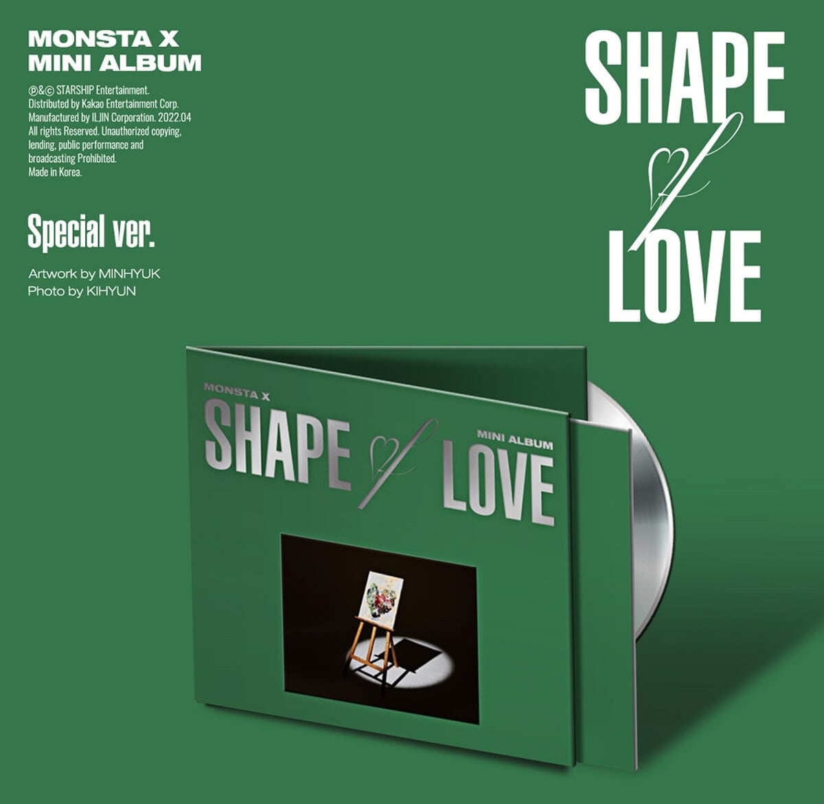 (未開封新品)（CD）MONSTA X MONSTA Xミニアルバム11th SHAPE of LOVE Special ver