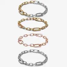 2025 新しい人気のチャームファッションバックルブレスレットオリジナルロゴ DlY ブランドジュエリーアクセサリーに適しています