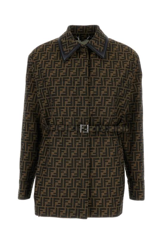 FENDI Women Jackets FJ7564A5W3F118W Brown