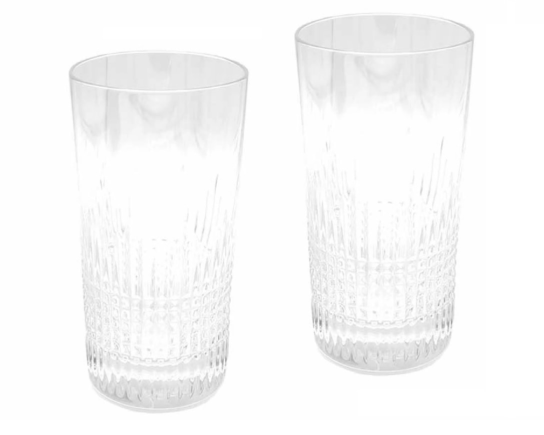 Baccarat 2811579 バカラ グラス ペア ナンシー ハイボール タンブラー クリスタルガラス 14cm 客数×2 付属品 純正BOX・コントロールカード