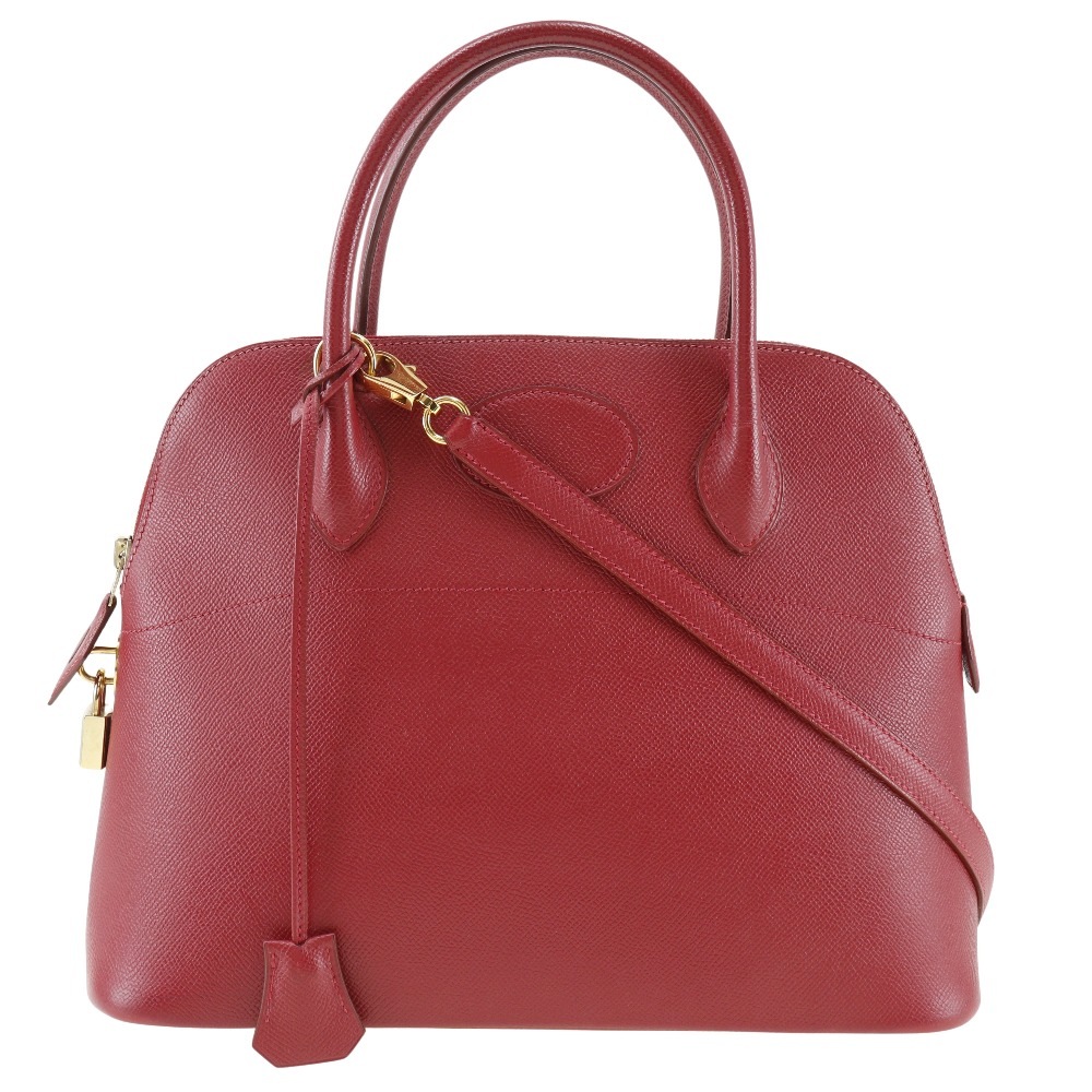 ボリード31 2WAYショルダー ハンドバッグ クシュベル 赤 C レディース 中古品