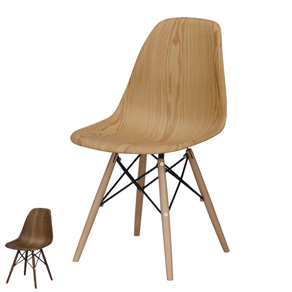 ダイニングチェア イームズチェア 木目調 座面高45cm 椅子 イス いす チェア チェアー デスクチェア パソコンチェア ダイニングチェアー パーソナルチェアー オフィスチェア 食卓椅子