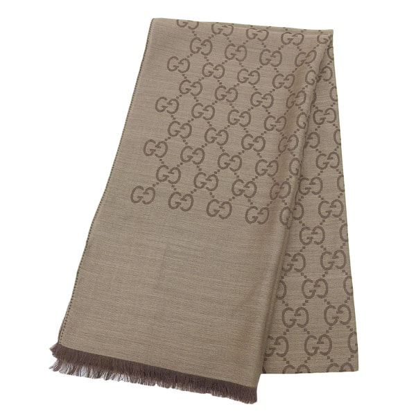 グッチ マフラー ストール レディース ブラウン GG 冬 可愛い 大判 1659043G6469664 GUCCI