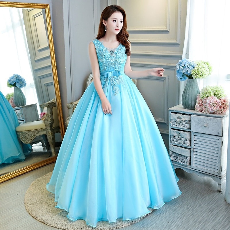 カラードレス 演奏会用 ロングドレス 二次会 プリンセス 安い 発表会 ステージ衣装 結婚式 ウェデ