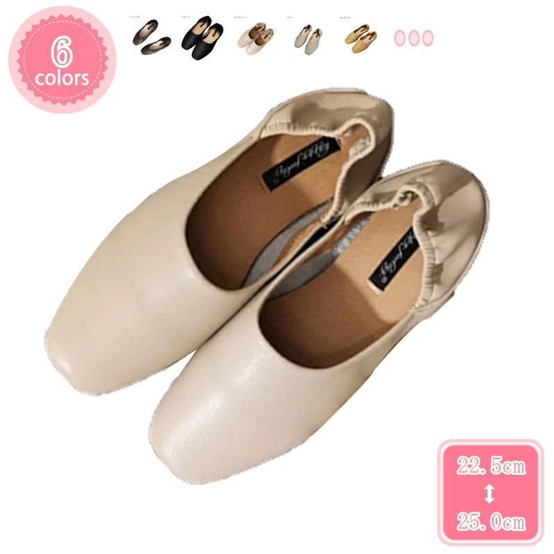 1000円OFFクーポン フラットシューズ レディース パンプス シンプル 婦人靴 シューズ 2WAY 痛くない カジュアル バレエシューズ ローファー クッション入り インソールタイプ ローヒール