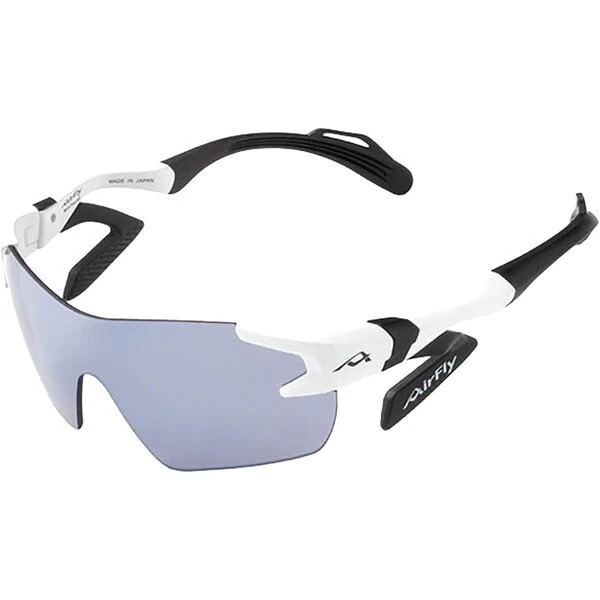 AirFly エアフライ AF-901 C-2K 鼻パッドのないスポーツサングラス AF-901 C-2K WHITE MATT フレーム/ホワイトマットレンズ/ライトスモーク ジュニア