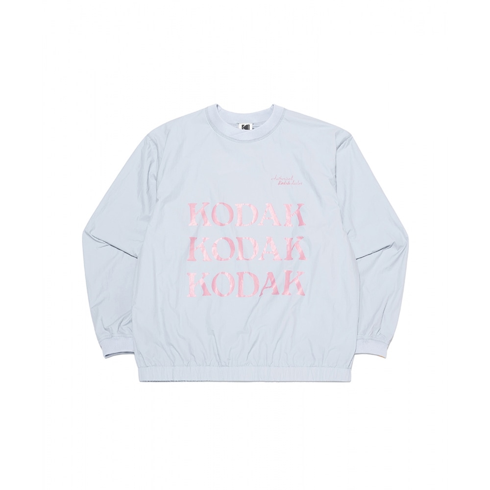 コダックレタリングウーブンピステスウェットシャツ S.ブルー