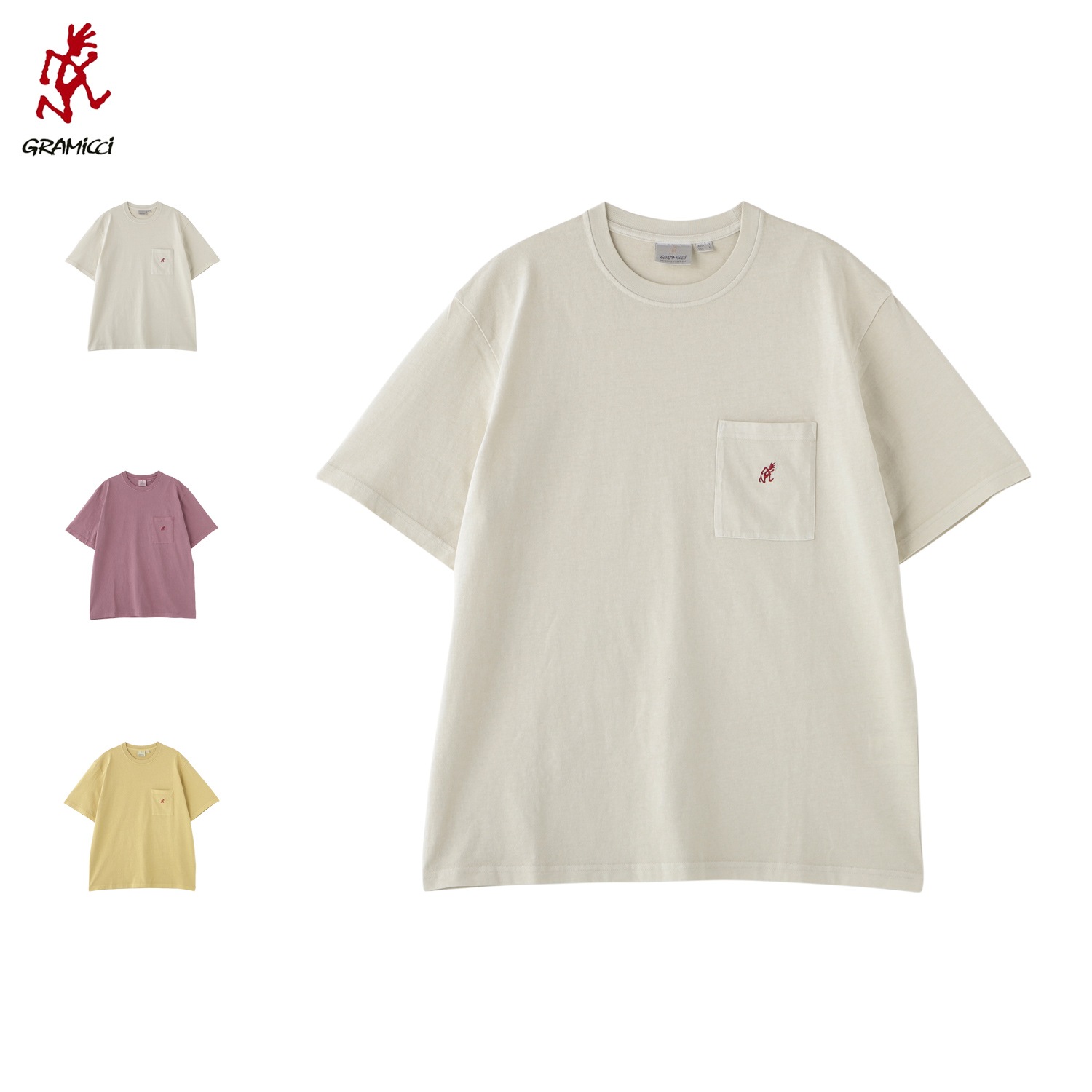 Tシャツ 半袖 メンズ ワンポイント ピグメントダイ G304-OGJ-PG