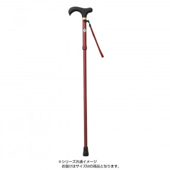 伸縮折りたたみ杖 とってもステッキ やわらかグリップ Mサイズ CH233171 F05/ワイン