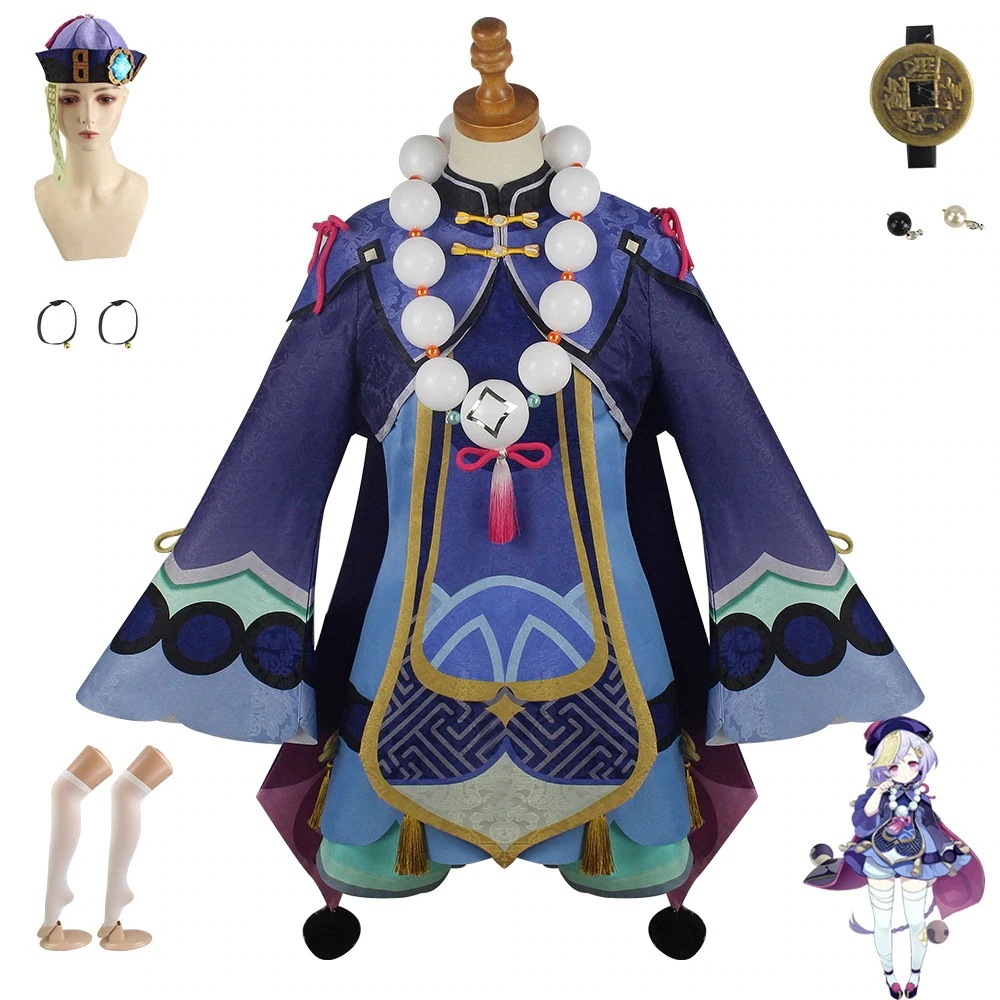 元神七七コスプレ服ゾンビ冷凍アニメフルセット衣装かわいいローリ七七cos