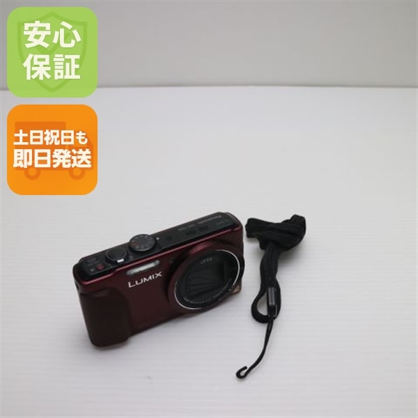 新品同様 DMC-TZ40 LUMIX レッド デジカメ Panasonic 100