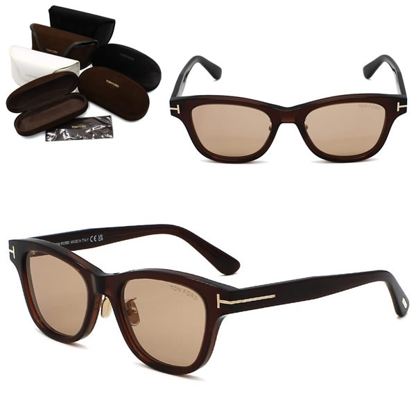 サングラス FT1353-D/S 48E 52 TF1353 サングラス EYEWEAR アジアンフィット クリアブラウン ユニセックス