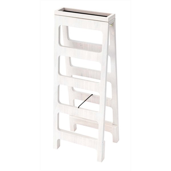 マホガニーのシューズスリッパラック 4段 北欧 ナチュラル 収納家具 リビング 玄関