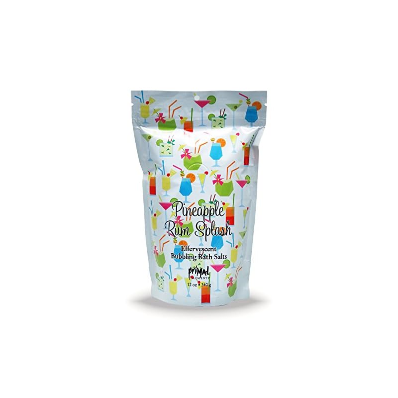 プライモールエレメンツ バブリング バスソルト ／ パイナップル ラム スプラッシュ エプソムソルト 含有 アロマの香りがひろがる泡立つ入浴剤